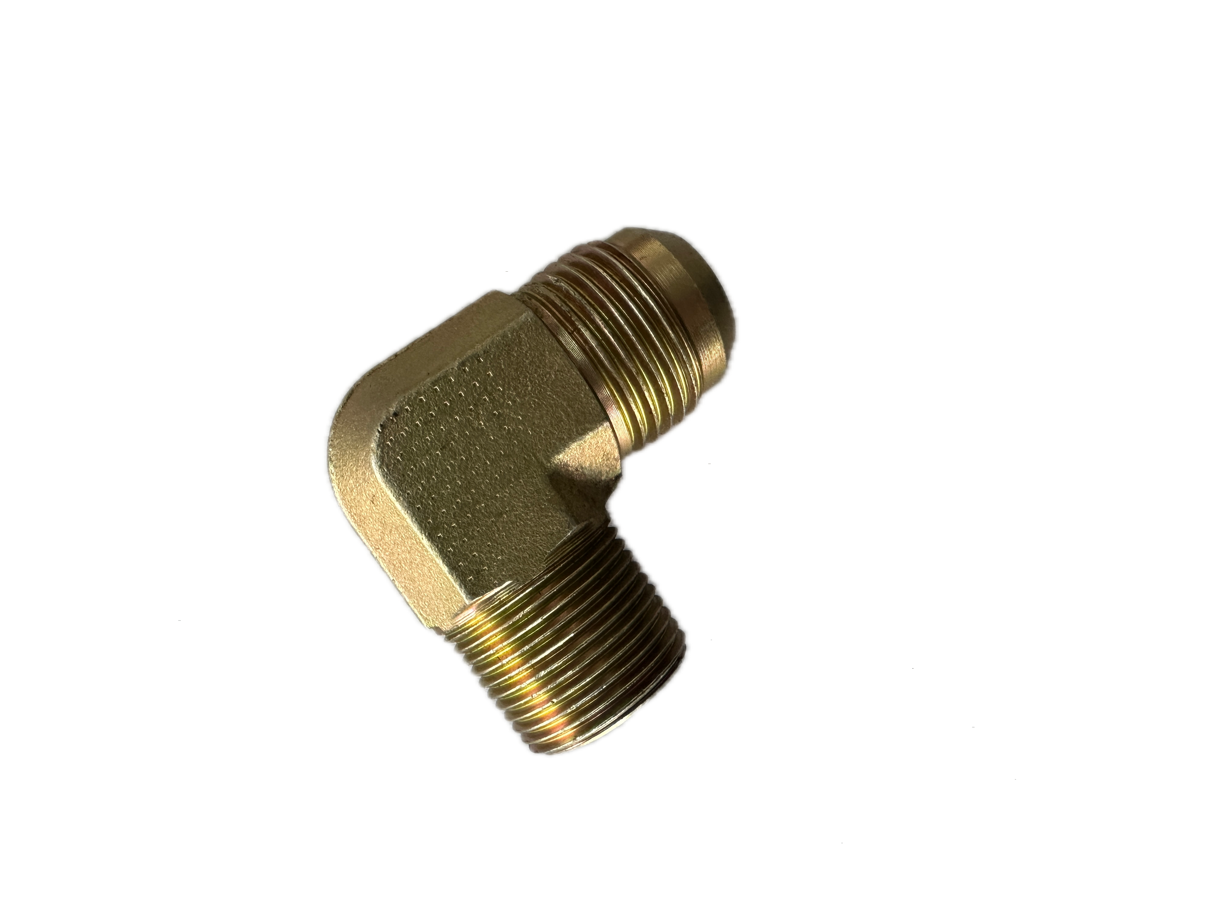 Codo 90° Adaptador Macho UNF JIC (37°) a Macho Gas (BSP)