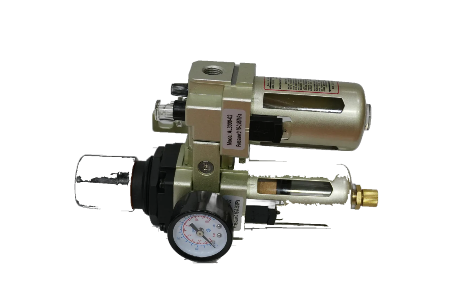 Unidad FRL (filtro + regulador + lubricador)