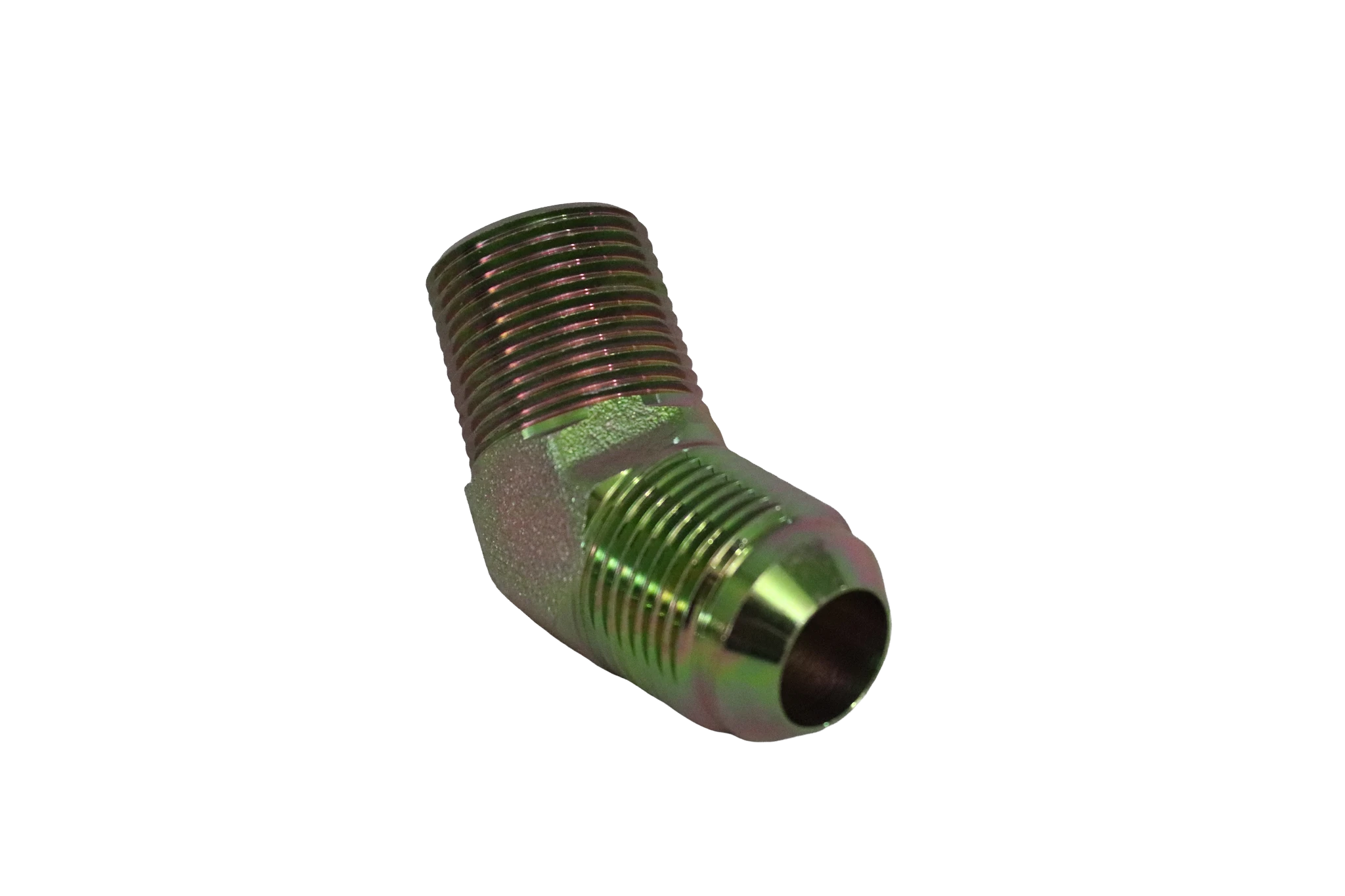 Codo 45° JIC × macho NPT