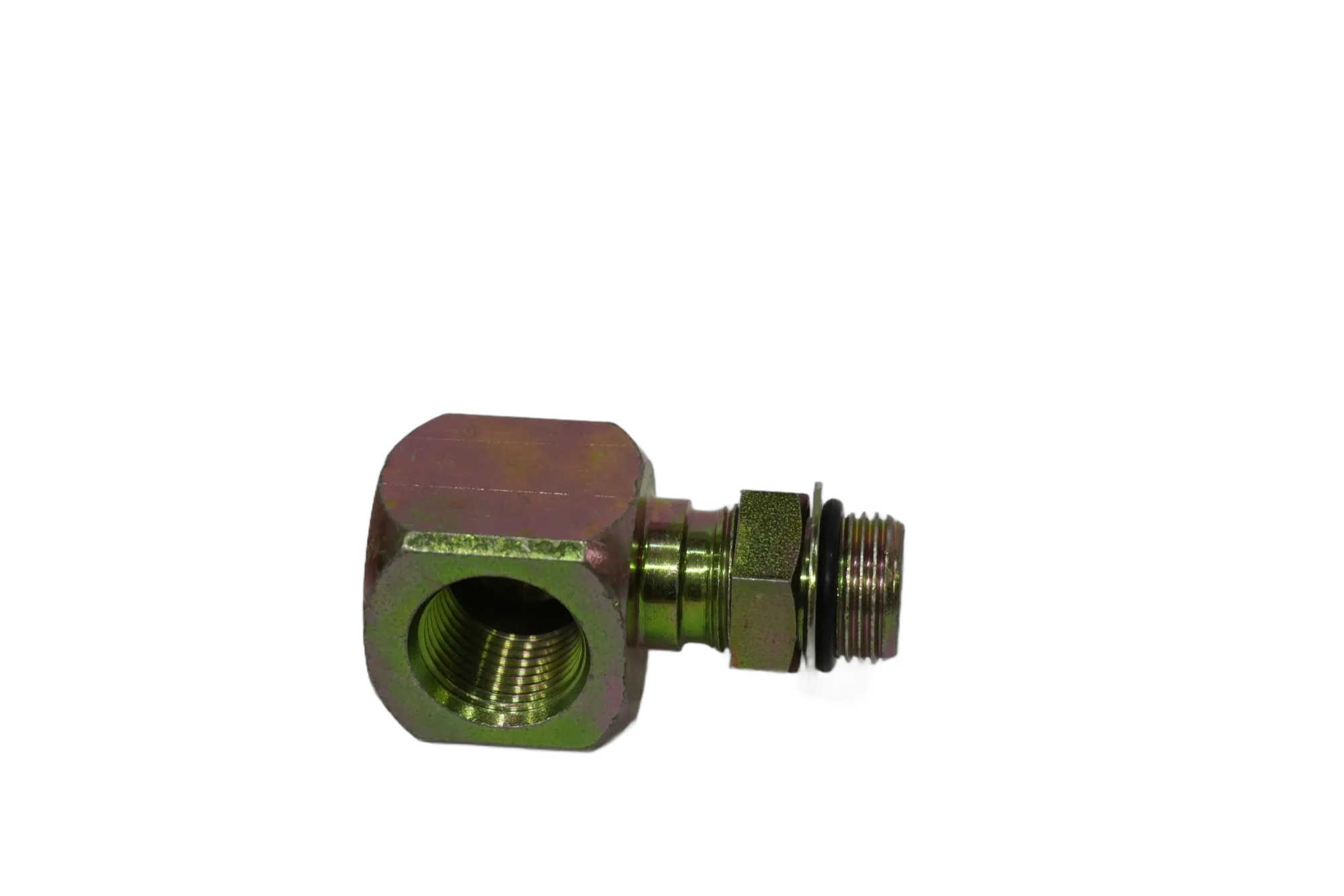 Codo 90° HF × MF O'Ring frontal