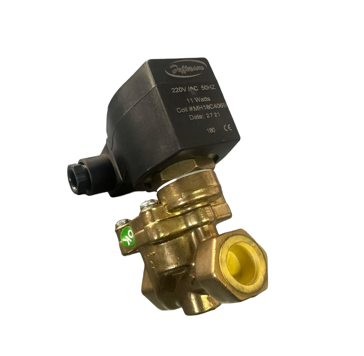 ELECTROVÁLVULA SIMPLE SOLENOIDE BRONCE DE 2 VÍAS